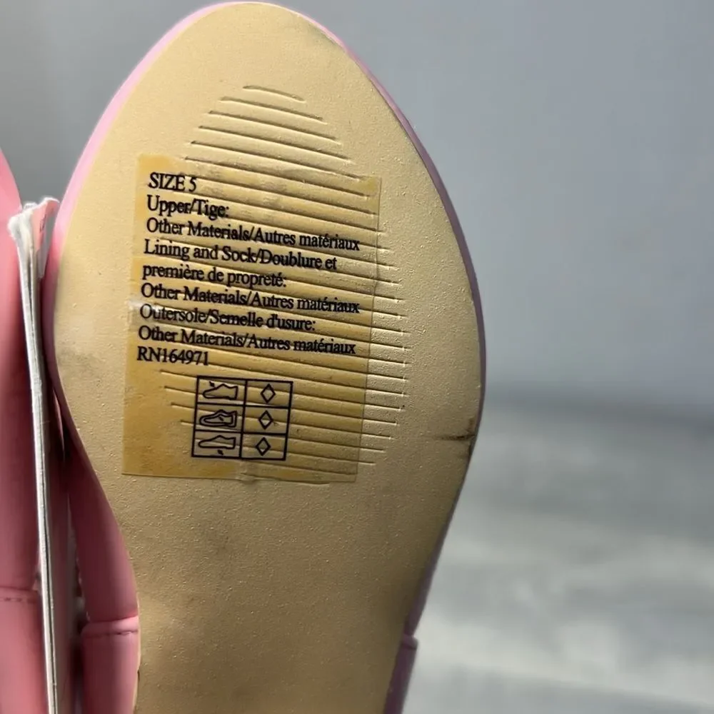 Janie and Jack 100048235 Heart T-Strap Ballet Flat NWT